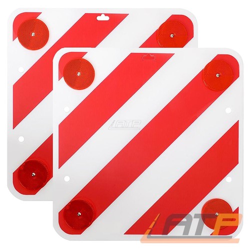 2xwarntafel rot weiß - 2xwarntafel, rot-weiß