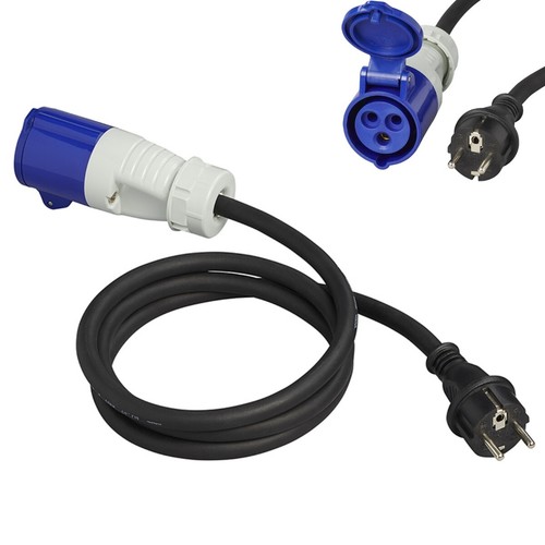 Cee adapterkabel 16a 250v - 16a,